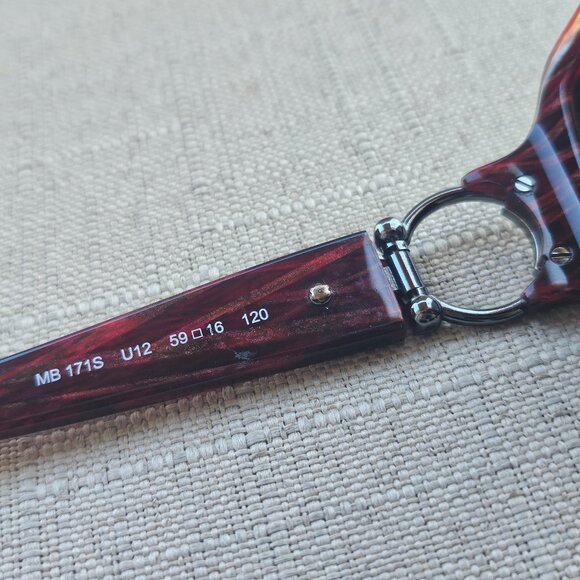 MONT BLANC Girls Sunglasses Bordeaux Jaquard MB 171 Frame Size 59[]16 120 main image 8